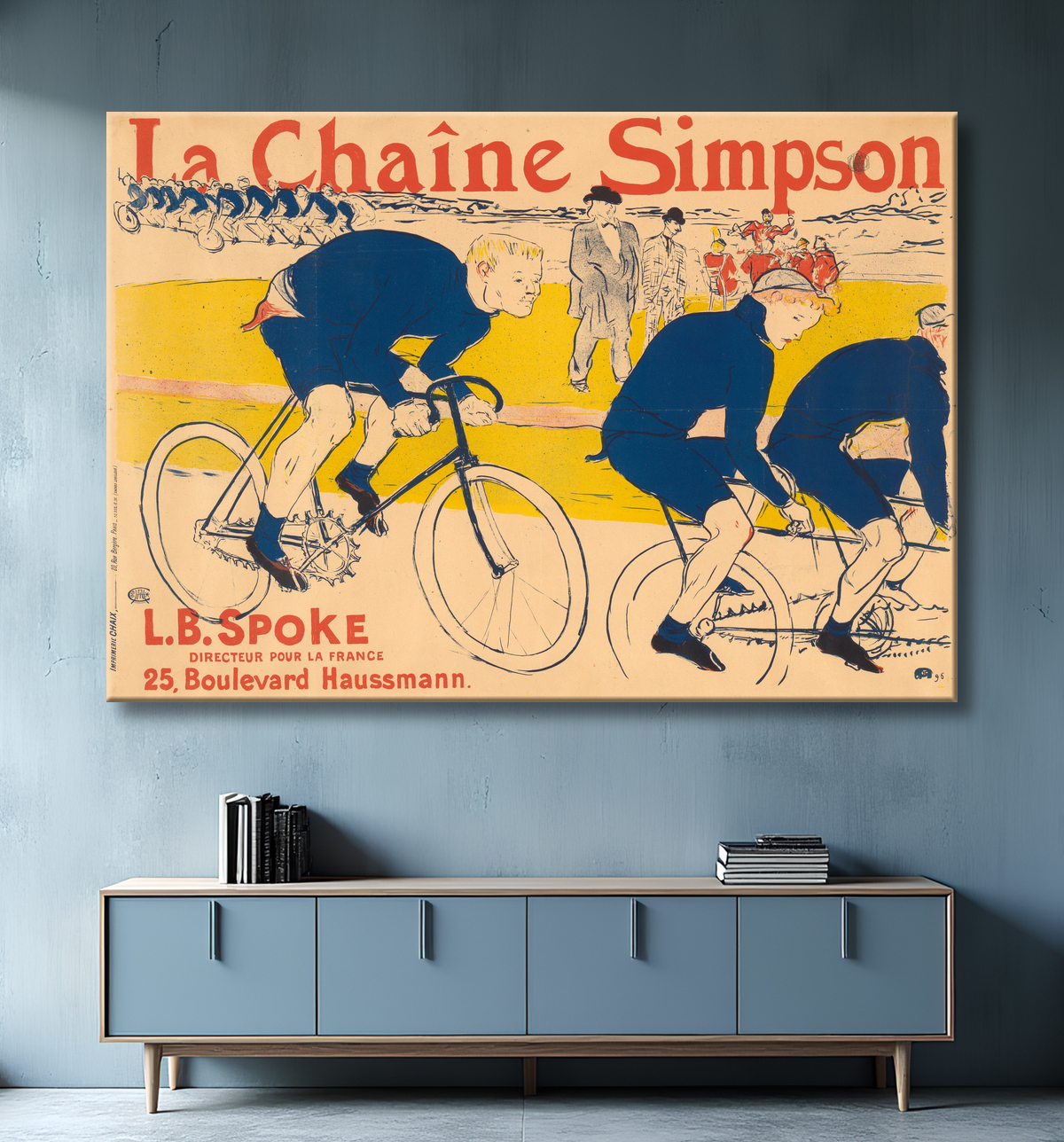Reproduction La chaîne Simpson de Henri de Toulouse-Lautrec avec decor