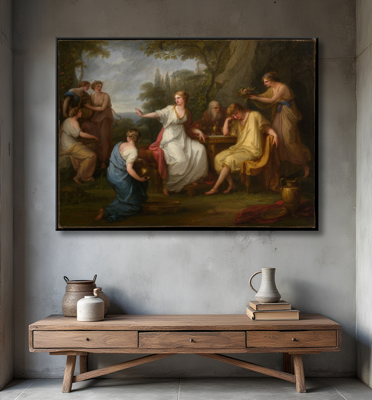 Impression sur toile d’art premium fabriquée en France ou poster encadré. La douleur de Télémaque...