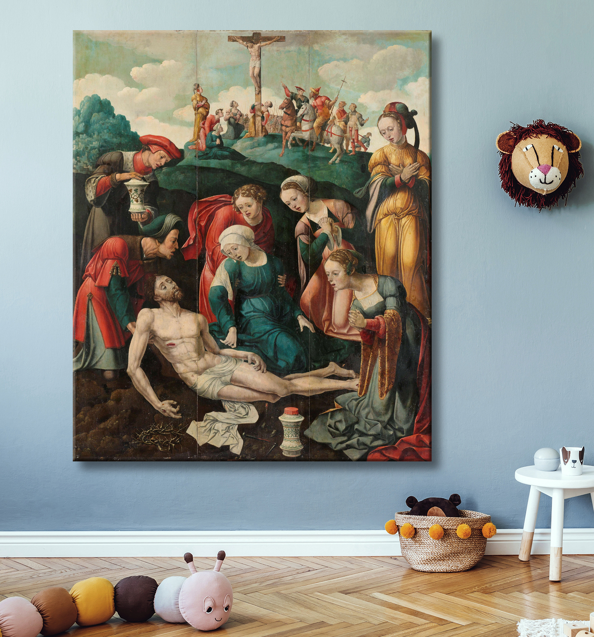 Reproduction La Lamentation du Christ de Cornelis Cornelisz II Buys avec decor