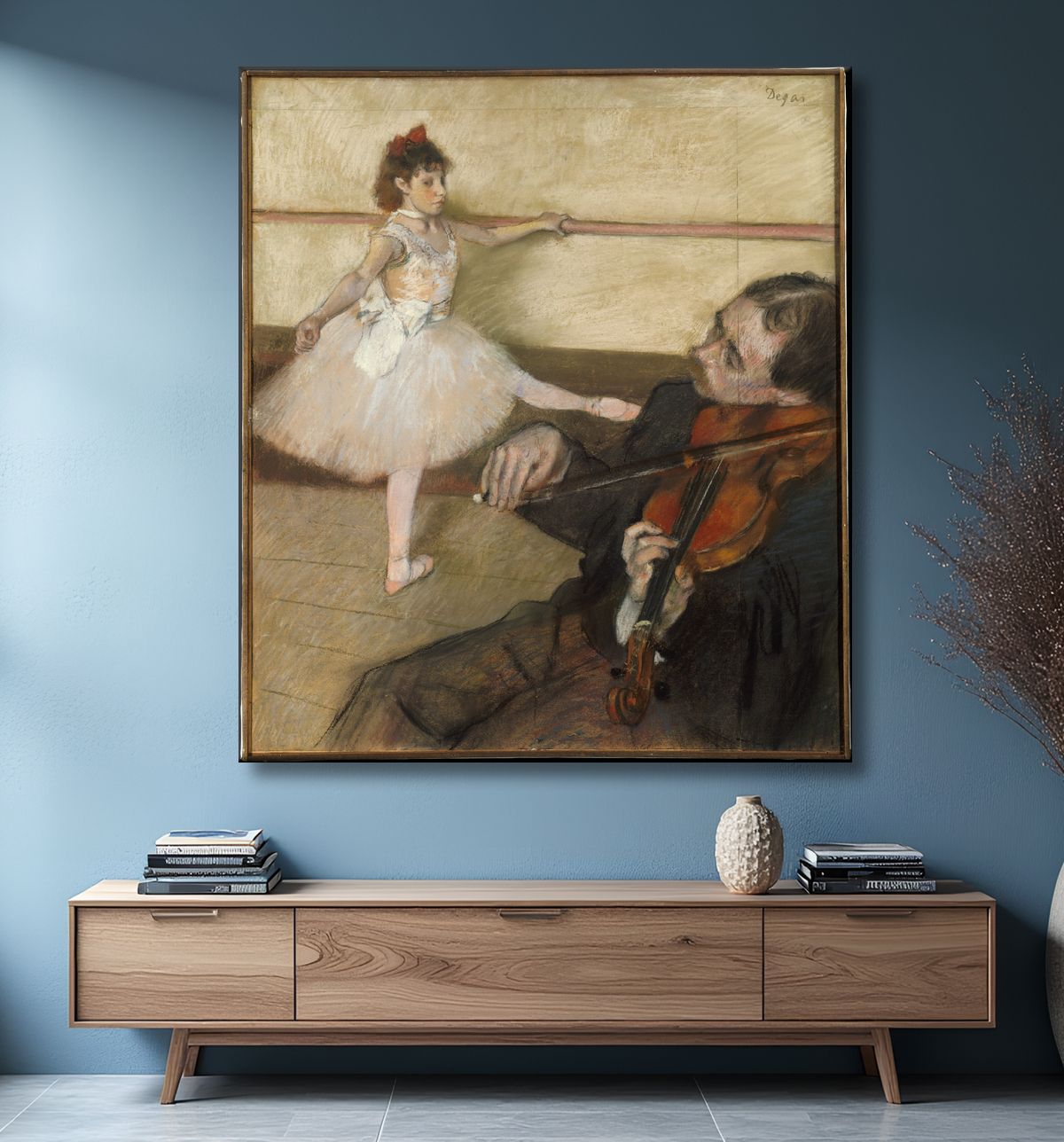 Reproduction La leçon de danse de Edgar Degas avec decor
