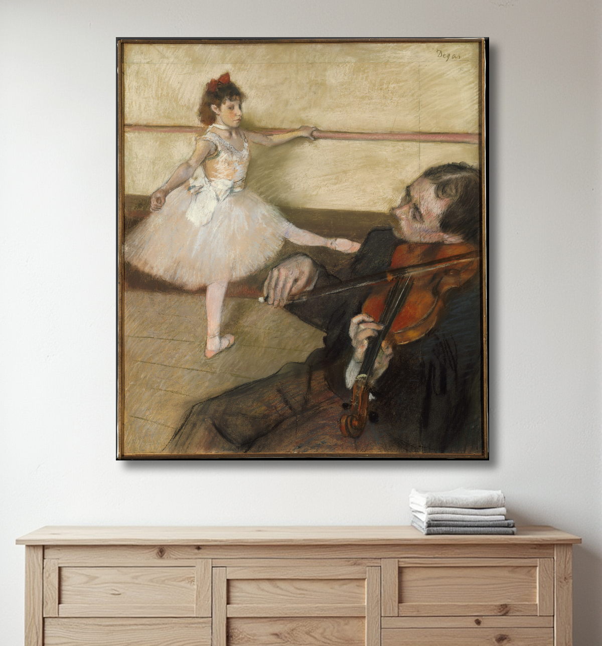 Reproduction La leçon de danse de Edgar Degas avec decor