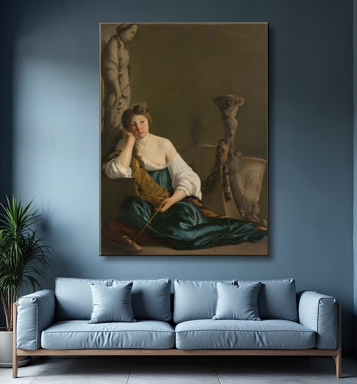 Reproduction La Médée désabusée de Paulus Bor avec decor