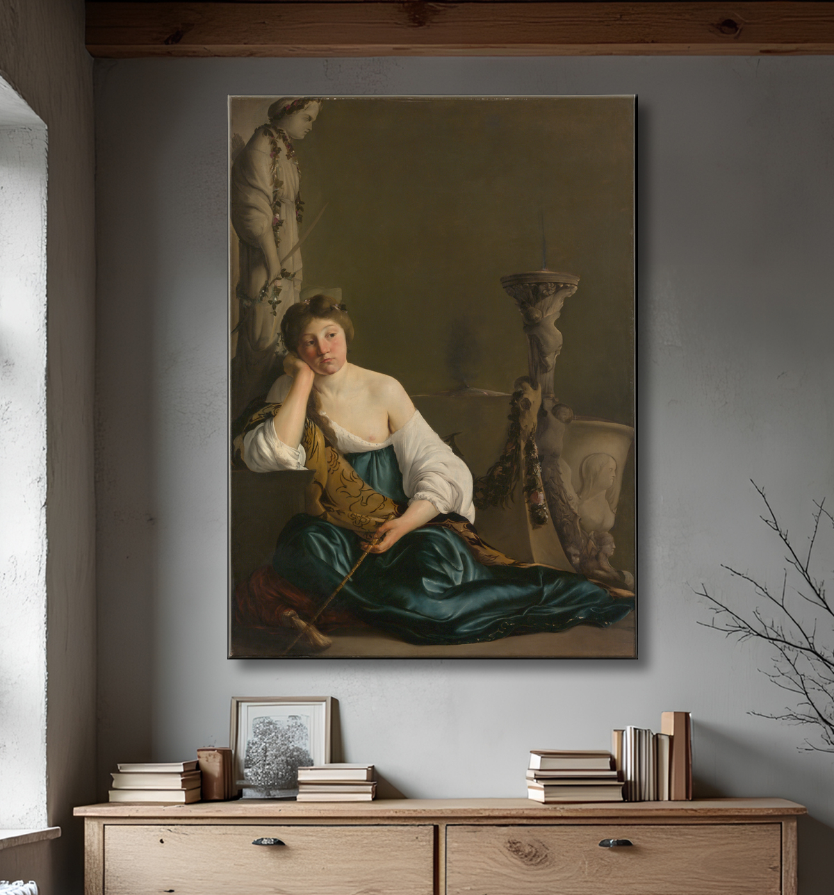 Reproduction La Médée désabusée de Paulus Bor avec decor