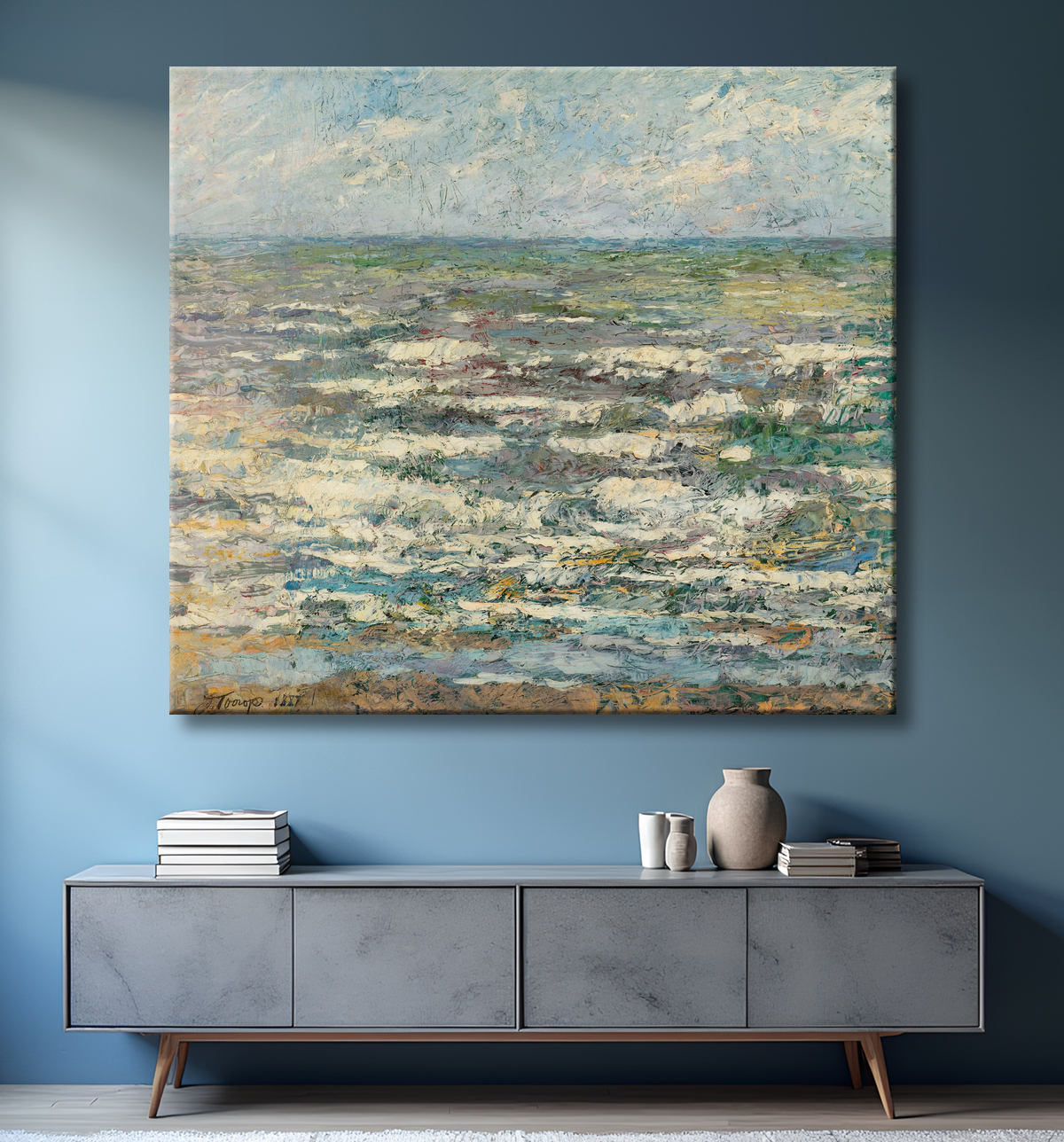 Reproduction La mer de Jan Toorop avec decor