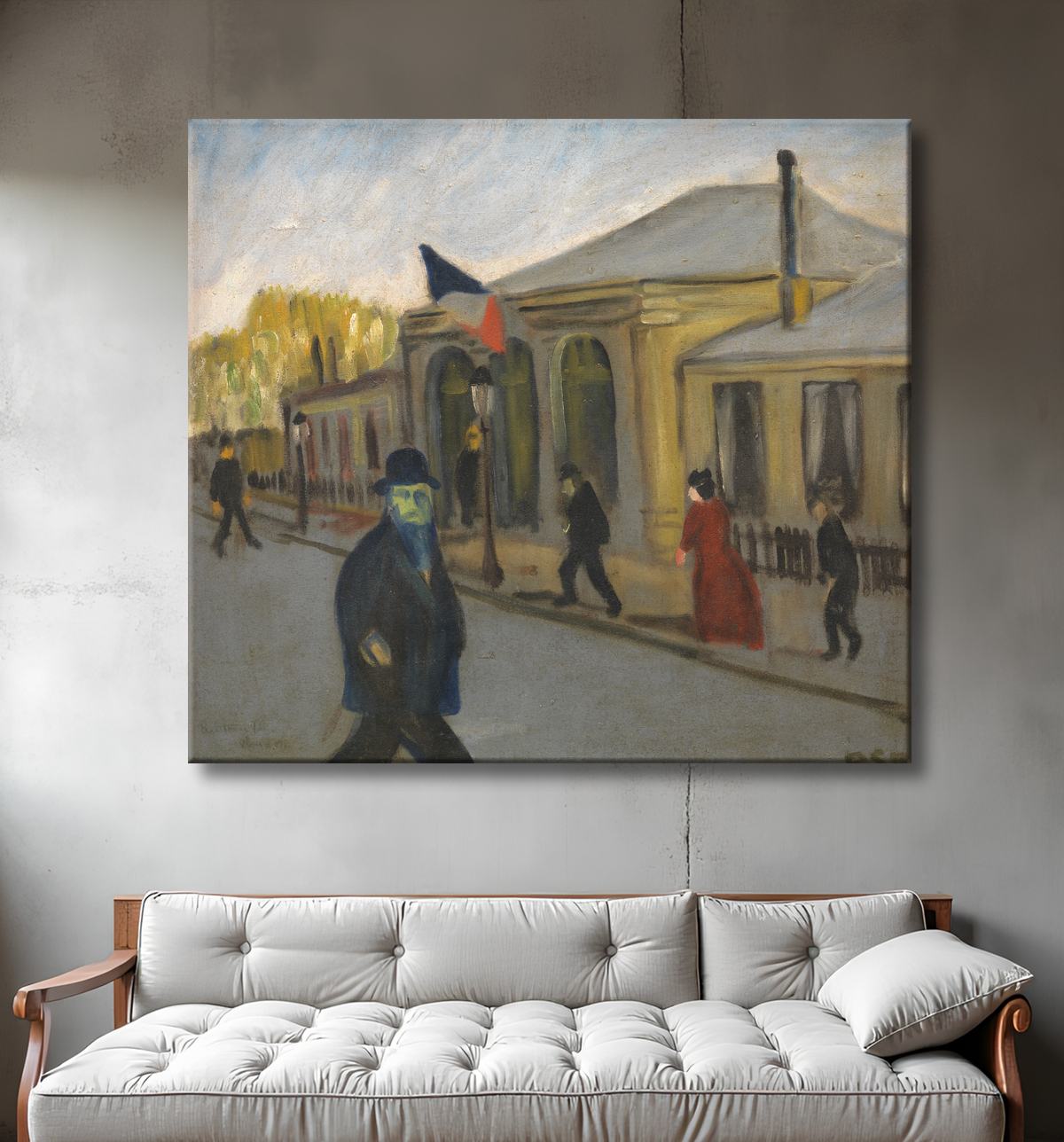 Reproduction La Morgue de Storm Petersen, Robert avec decor