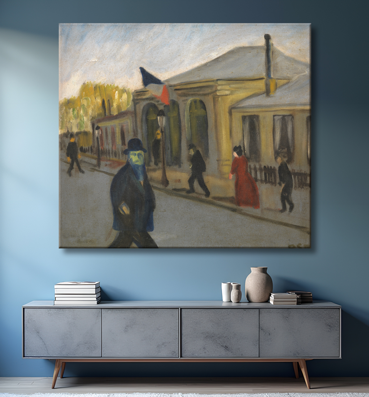 Reproduction La Morgue de Storm Petersen, Robert avec decor