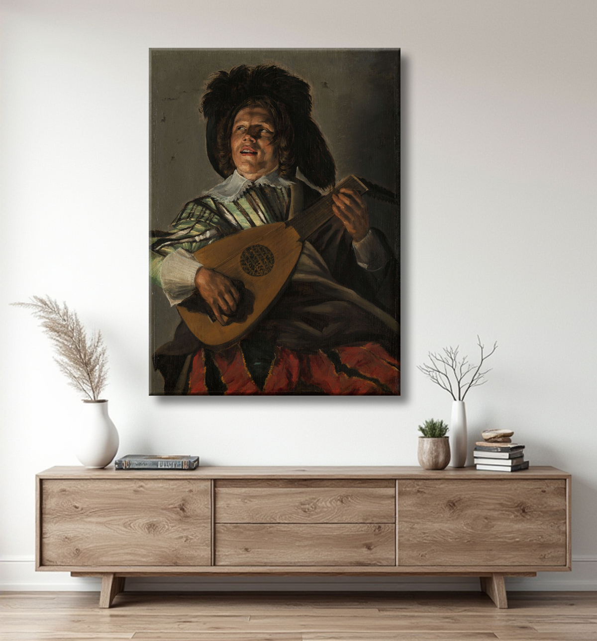 Reproduction La Sérénade de Judith Leyster avec decor
