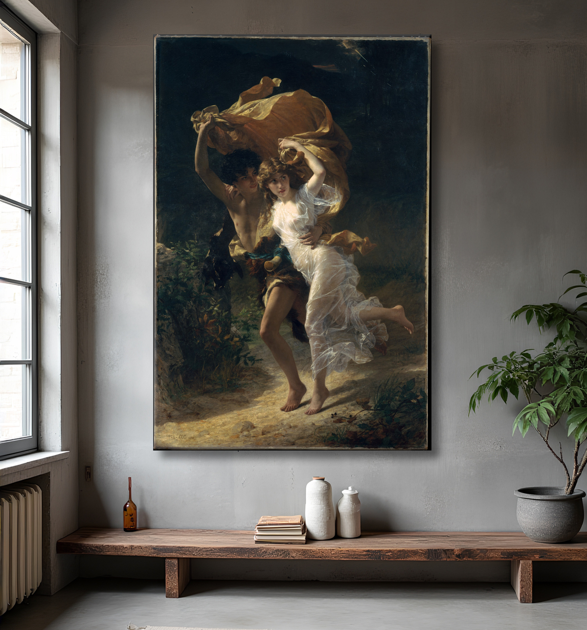 Poster made in France encadré ou toile imprimée. La tempête...