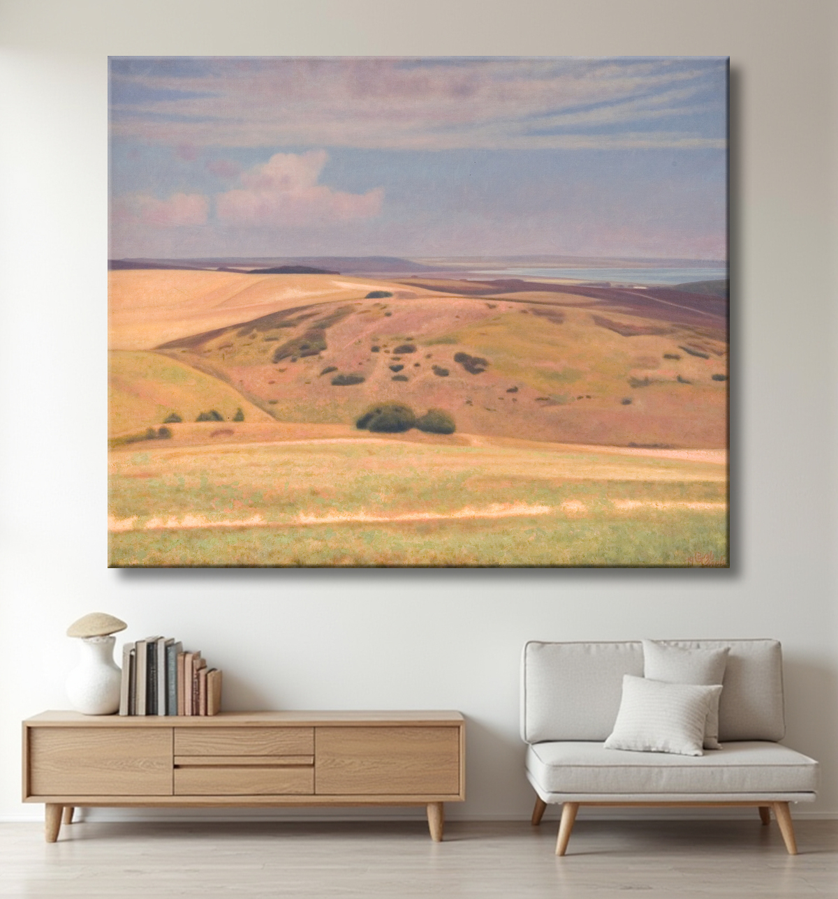 Reproduction Larges vues. Mols de Godtfredsen, Charles avec decor