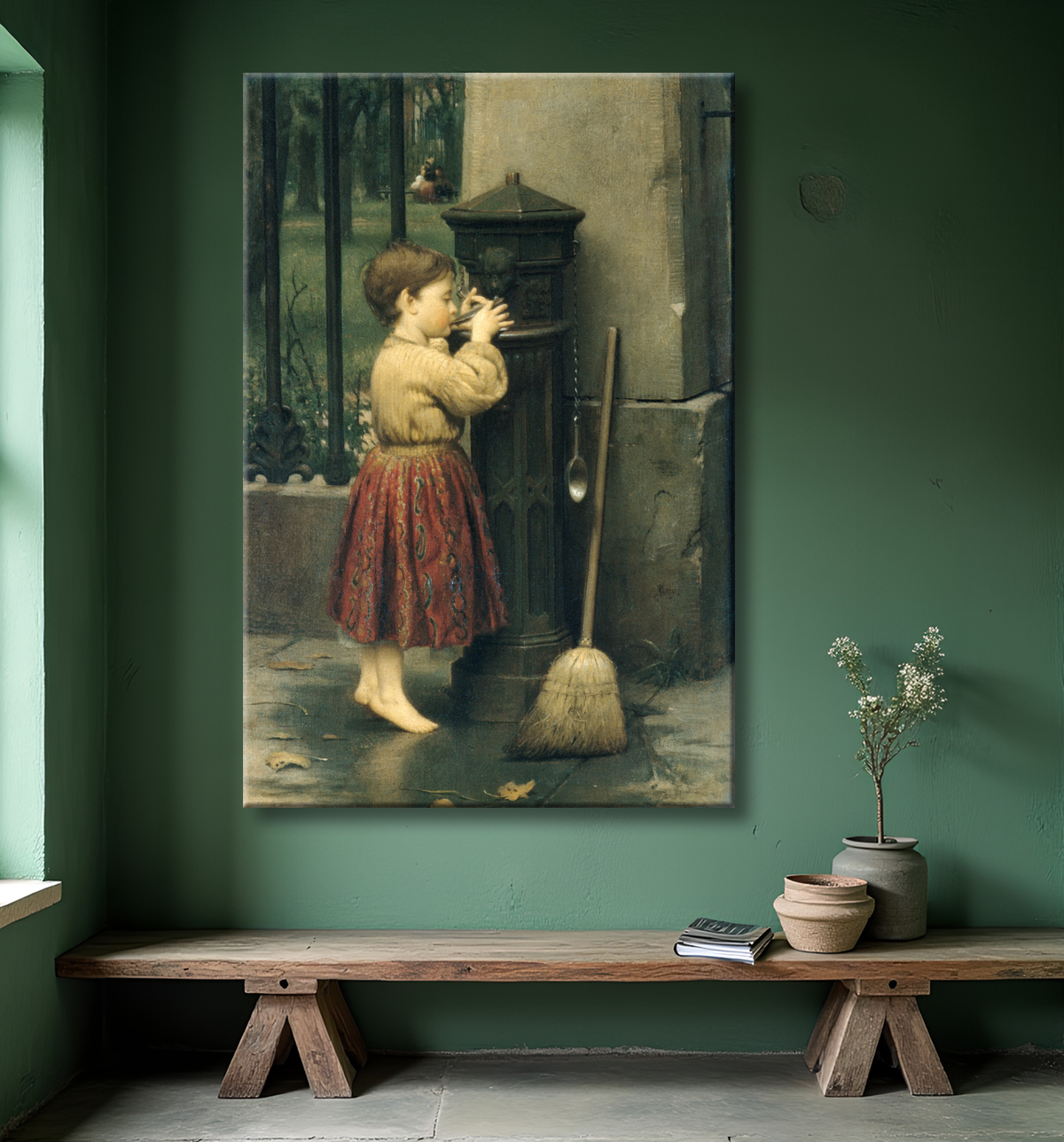 Reproduction Le balayeur de croisement de Seymour Joseph Guy avec decor