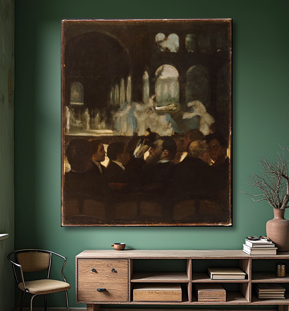 Reproduction Le Ballet de "Robert le Diable" de Edgar Degas avec decor