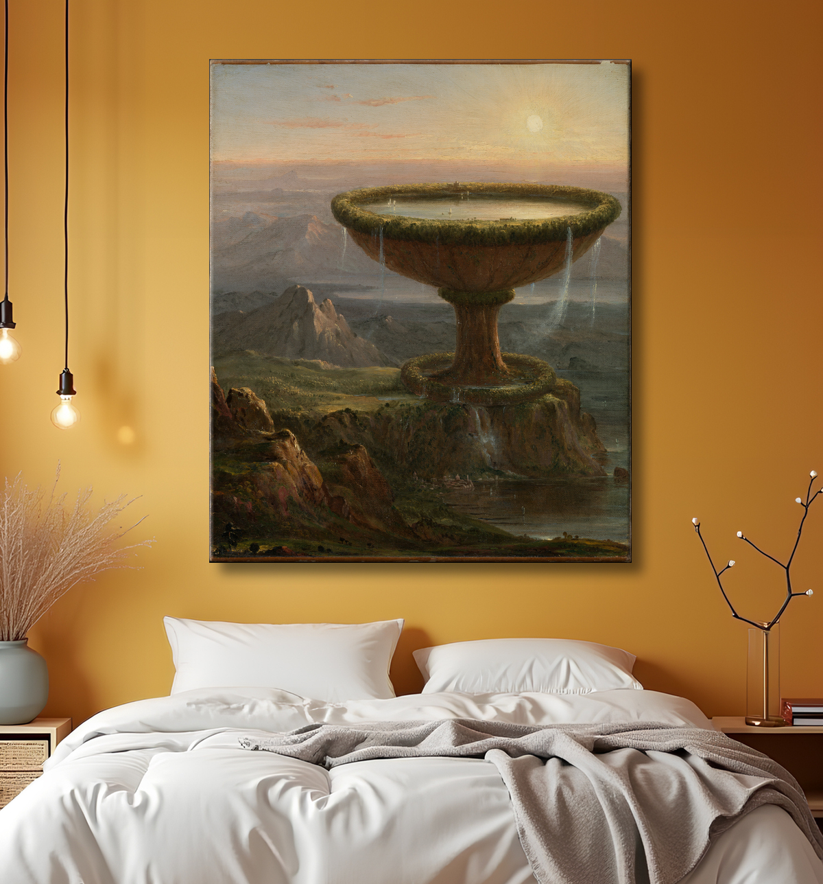 Reproduction Le gobelet du Titan de Thomas Cole avec decor