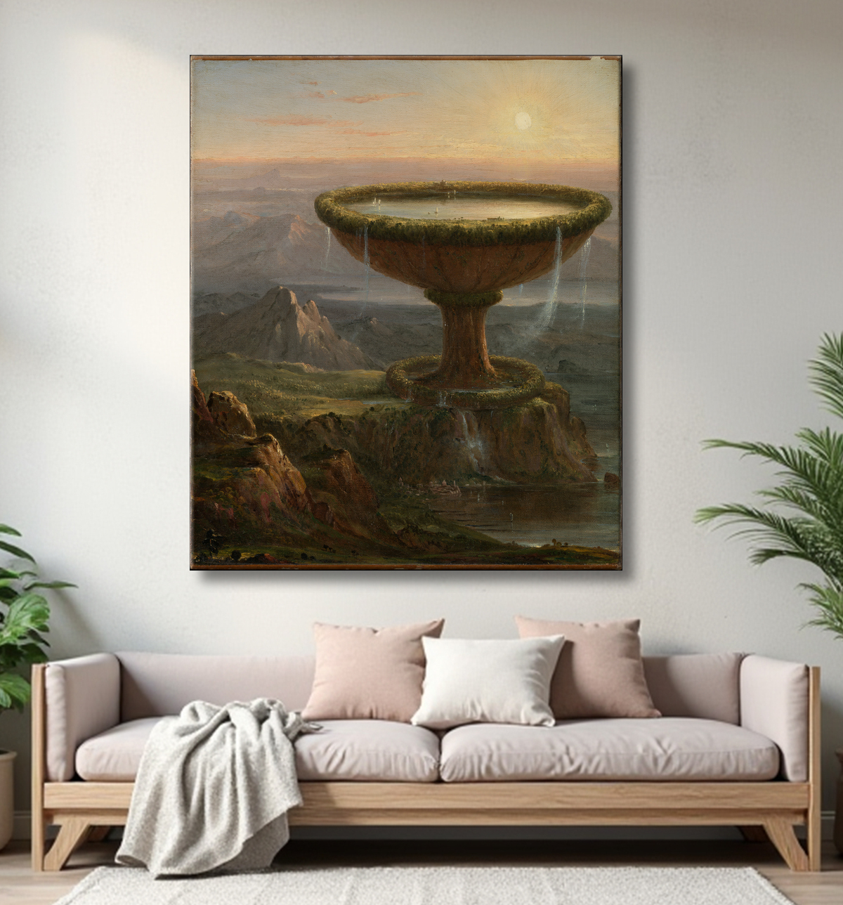 Reproduction Le gobelet du Titan de Thomas Cole avec decor