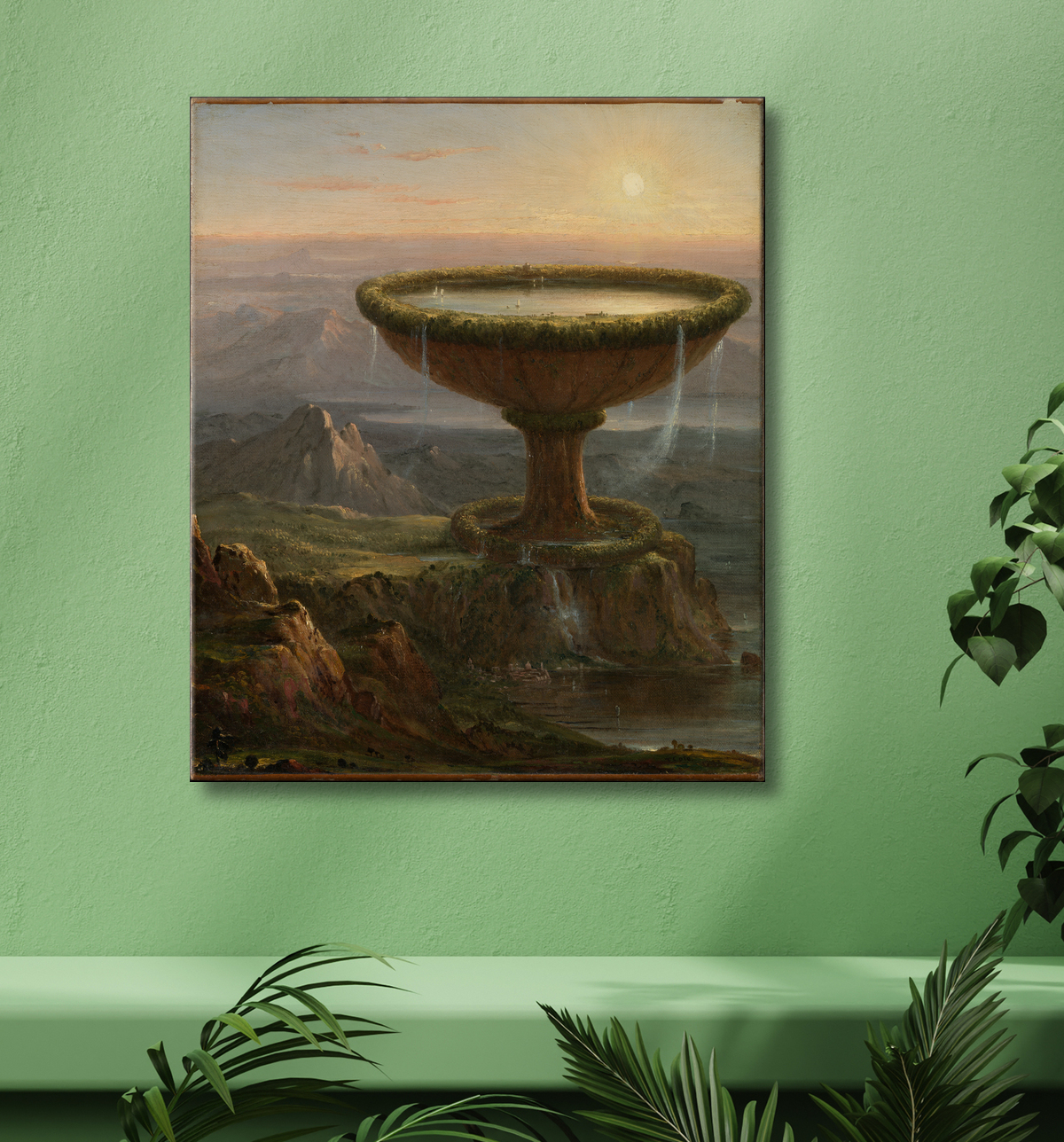 Reproduction Le gobelet du Titan de Thomas Cole avec decor