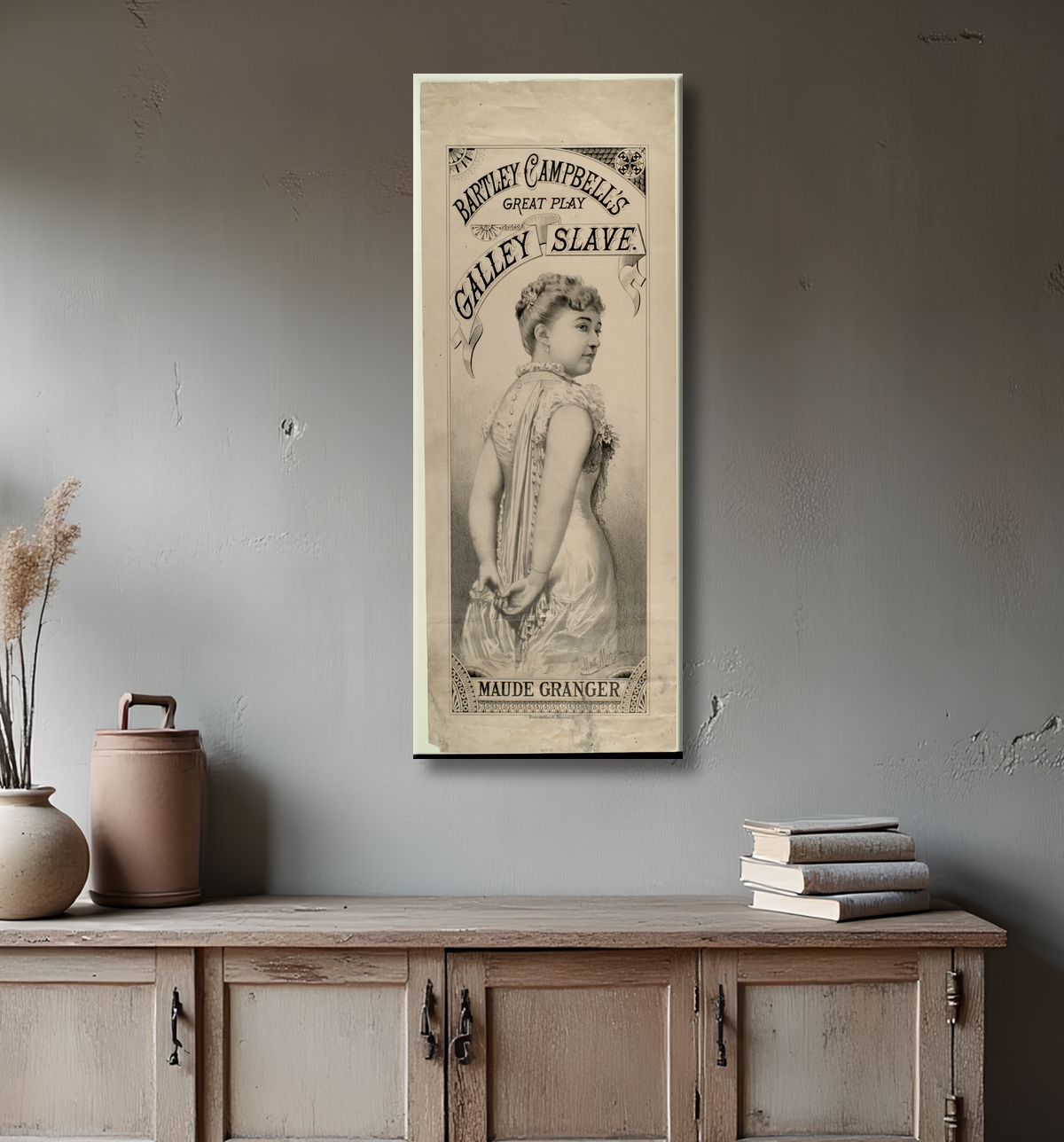 Reproduction Le grand esclave de cuisine de Bartley Campbell de Campbell, Bartley avec decor