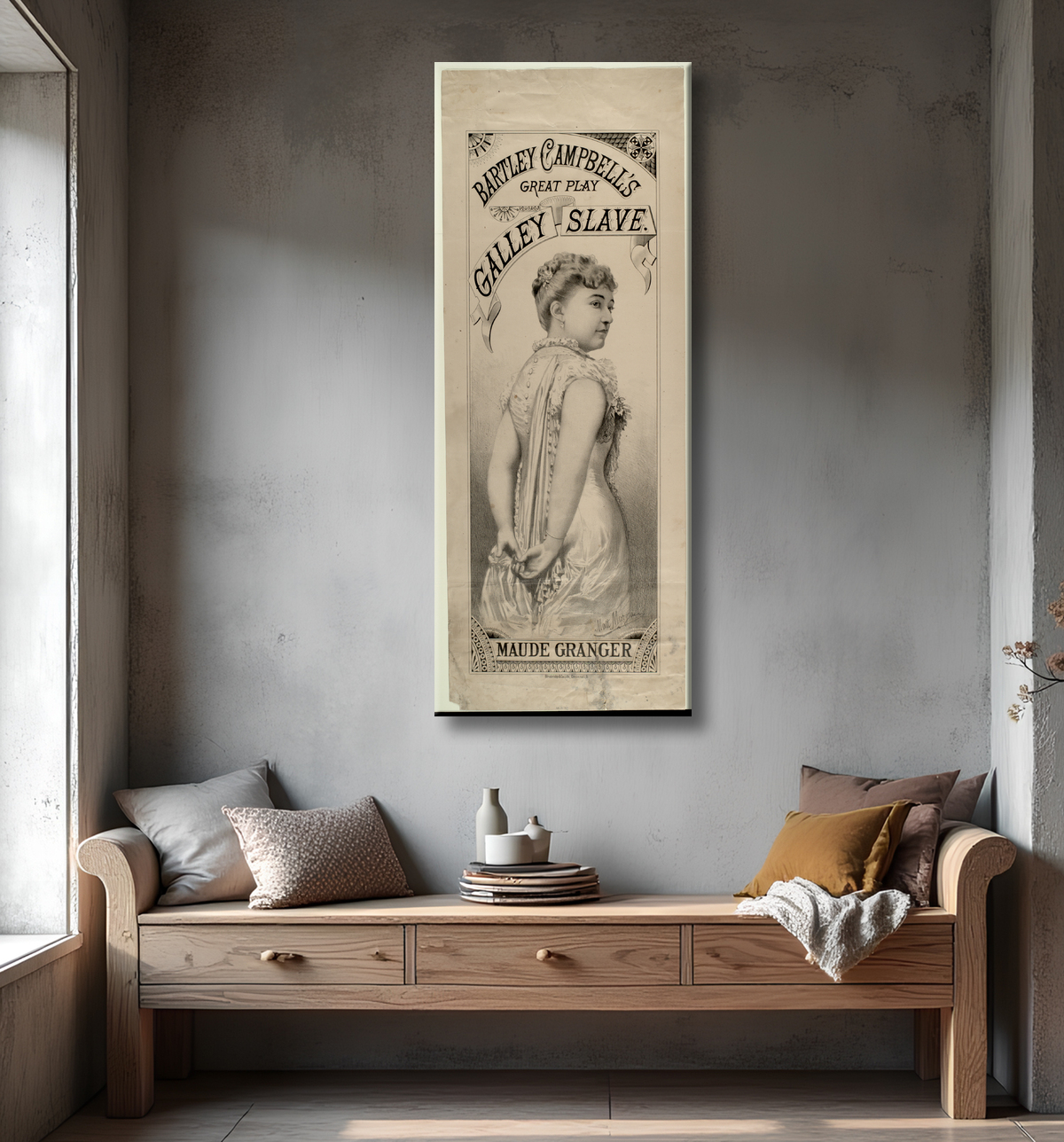 Reproduction Le grand esclave de cuisine de Bartley Campbell de Campbell, Bartley avec decor