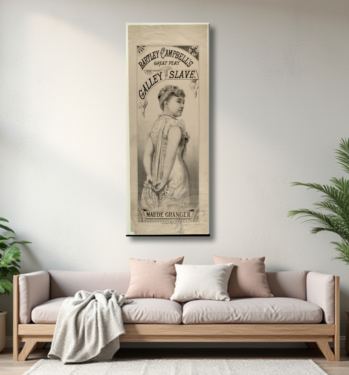 Reproduction Le grand esclave de cuisine de Bartley Campbell de Campbell, Bartley avec decor