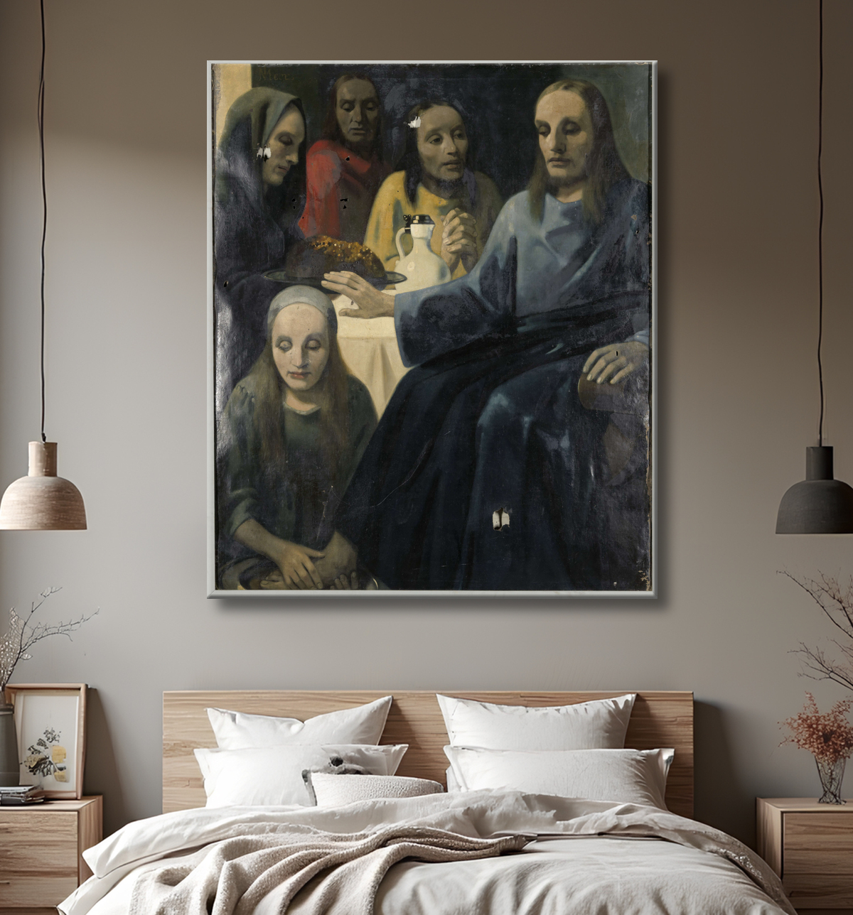 Reproduction Le lavement des pieds de Han van Meegeren avec decor
