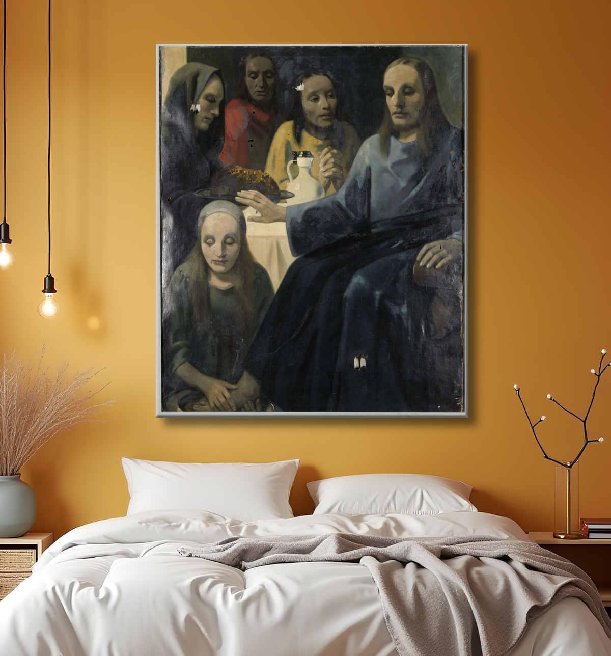 Reproduction Le lavement des pieds de Han van Meegeren avec decor