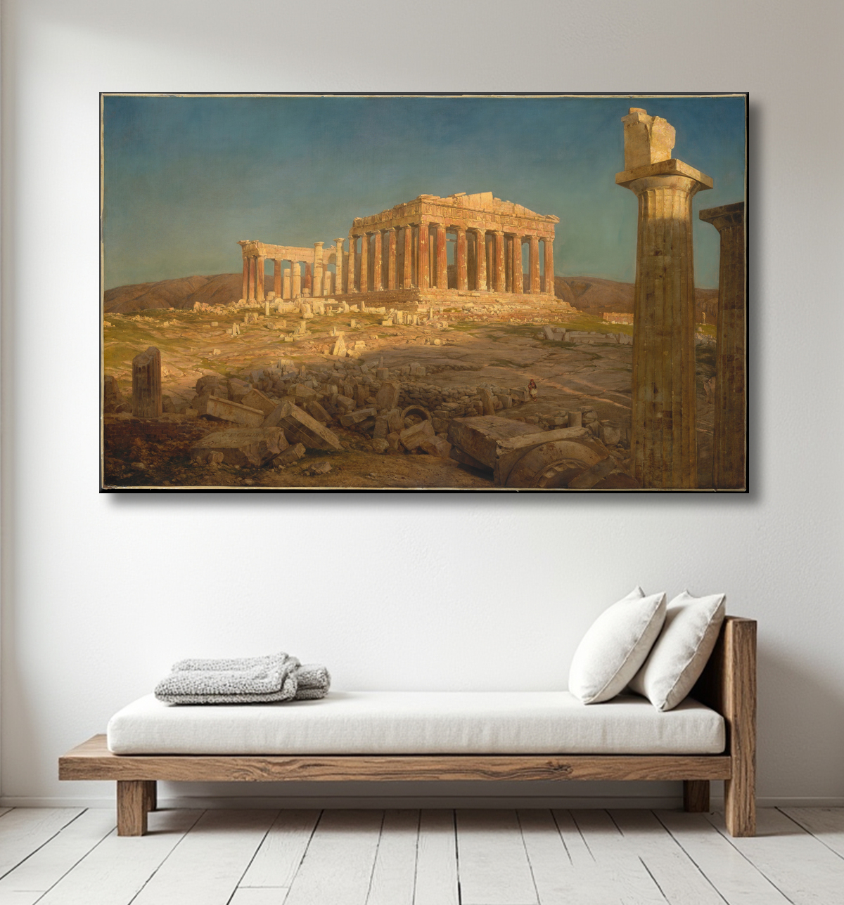 Reproduction Le Parthénon de Frederic Edwin Church avec decor