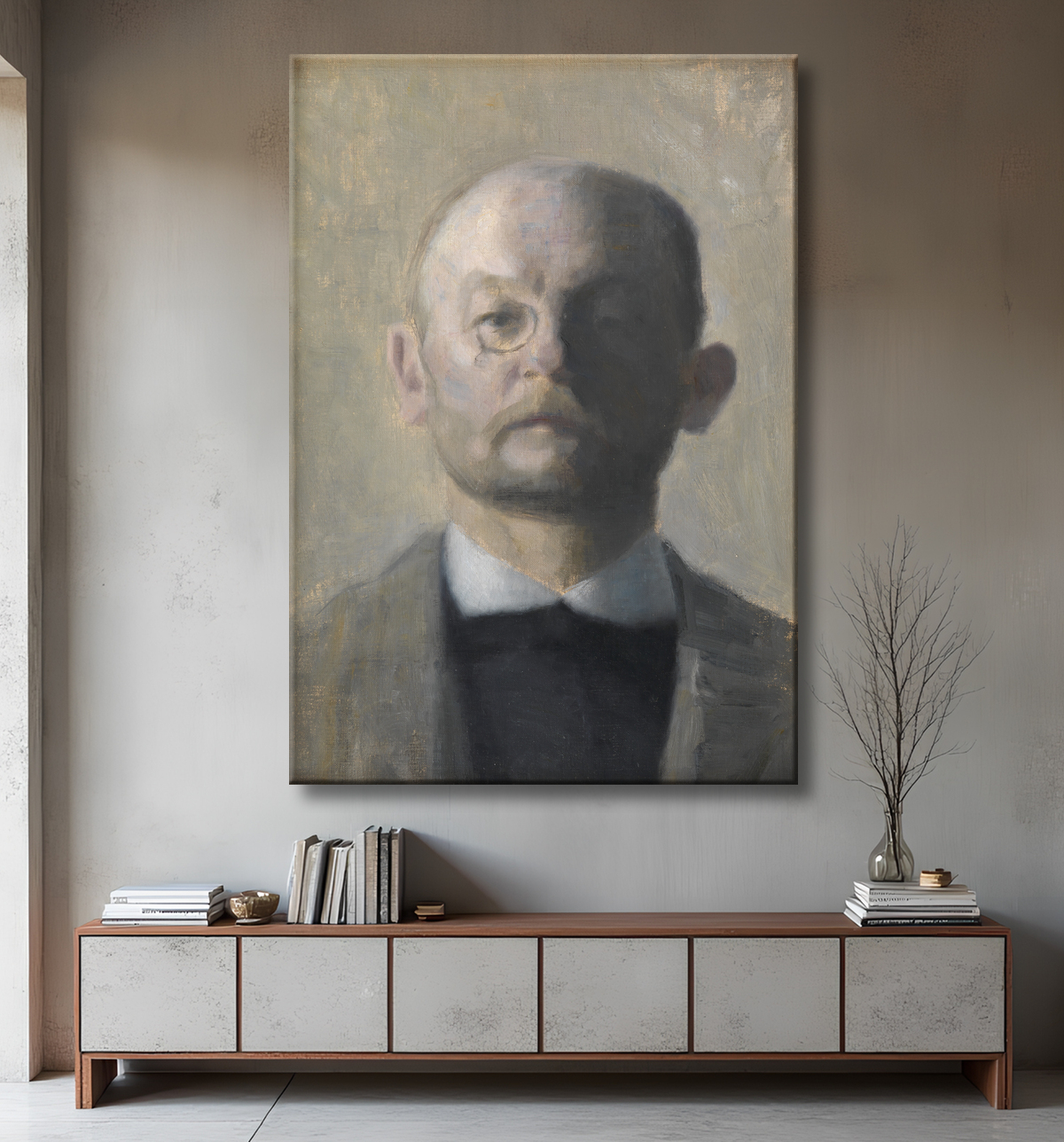 Reproduction Le peintre Kristian Zahrtmann de Hammershøi, Vilhelm avec decor