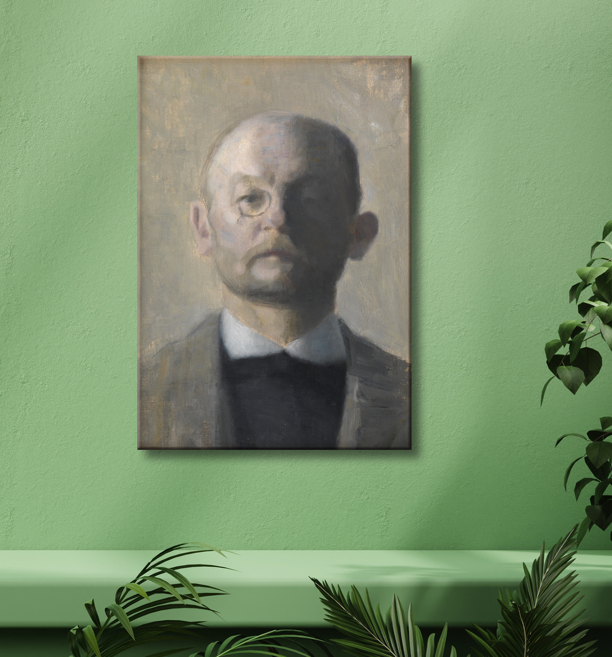 Reproduction Le peintre Kristian Zahrtmann de Hammershøi, Vilhelm avec decor