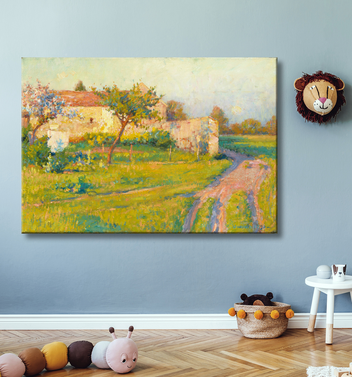 Reproduction Le printemps en France de Robert William Vonnoh avec decor