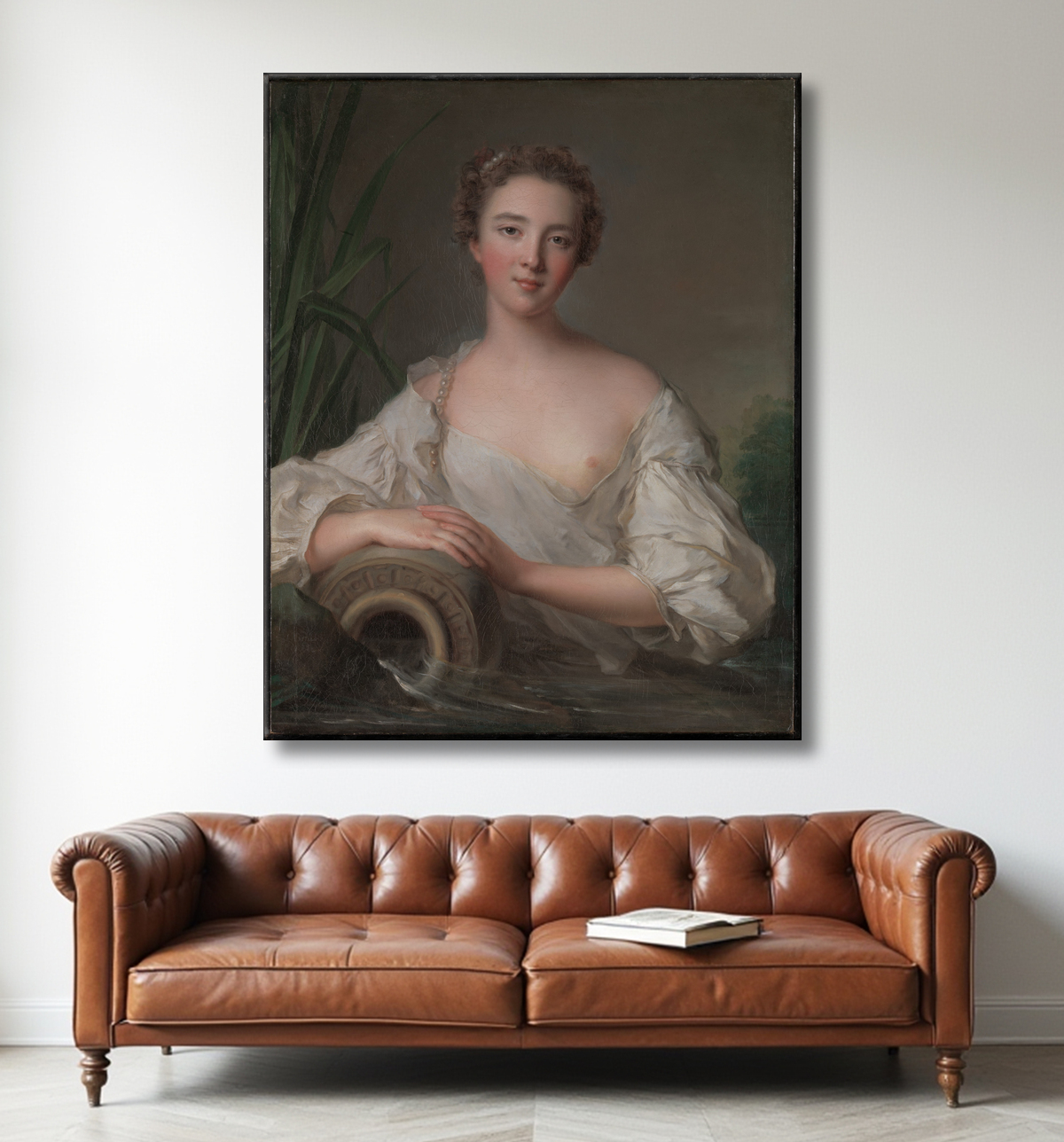 Reproduction Le Printemps (La Source) de Jean Marc Nattier avec decor
