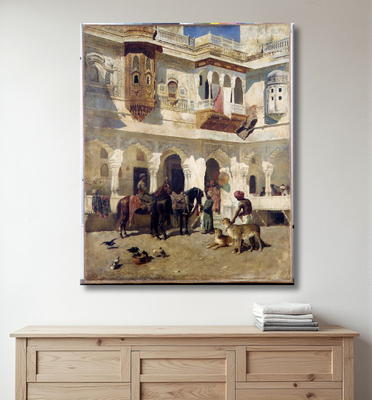 Reproduction Le Rajah partant à la chasse de Edwin Lord Weeks avec decor