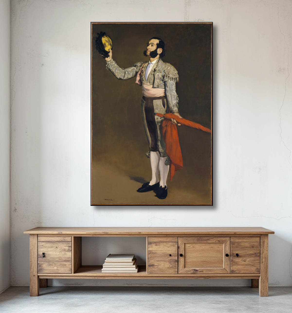 Reproduction le tueur de Edouard Manet avec decor