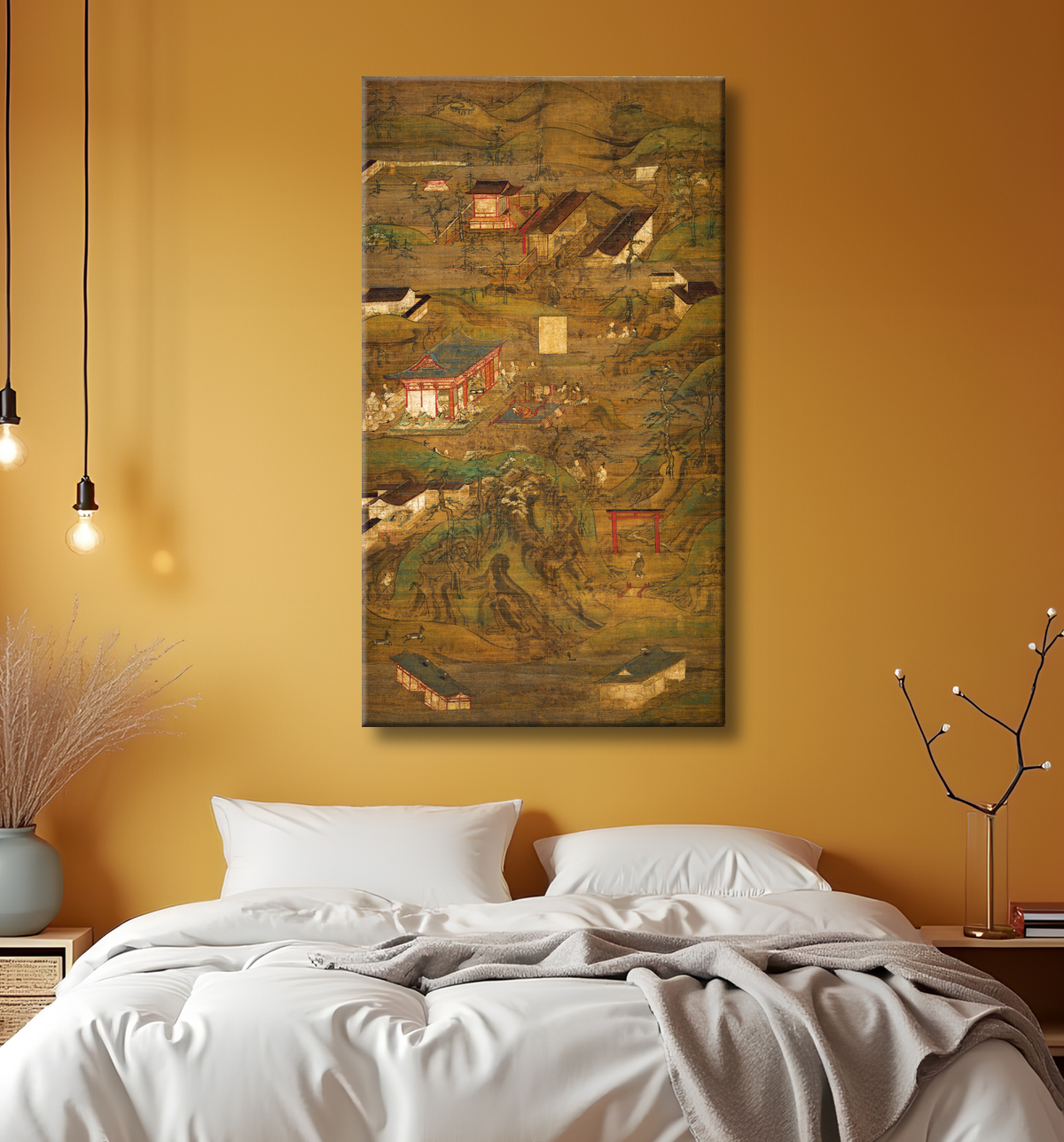 Reproduction Légendes illustrées du Tenchi-in (Tenchi-in engi) avec decor
