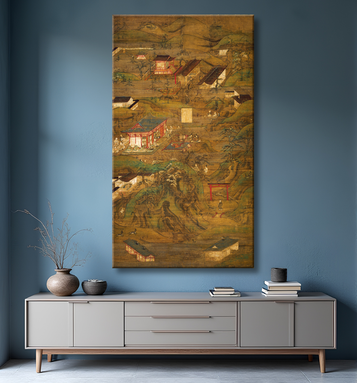 Reproduction Légendes illustrées du Tenchi-in (Tenchi-in engi) avec decor