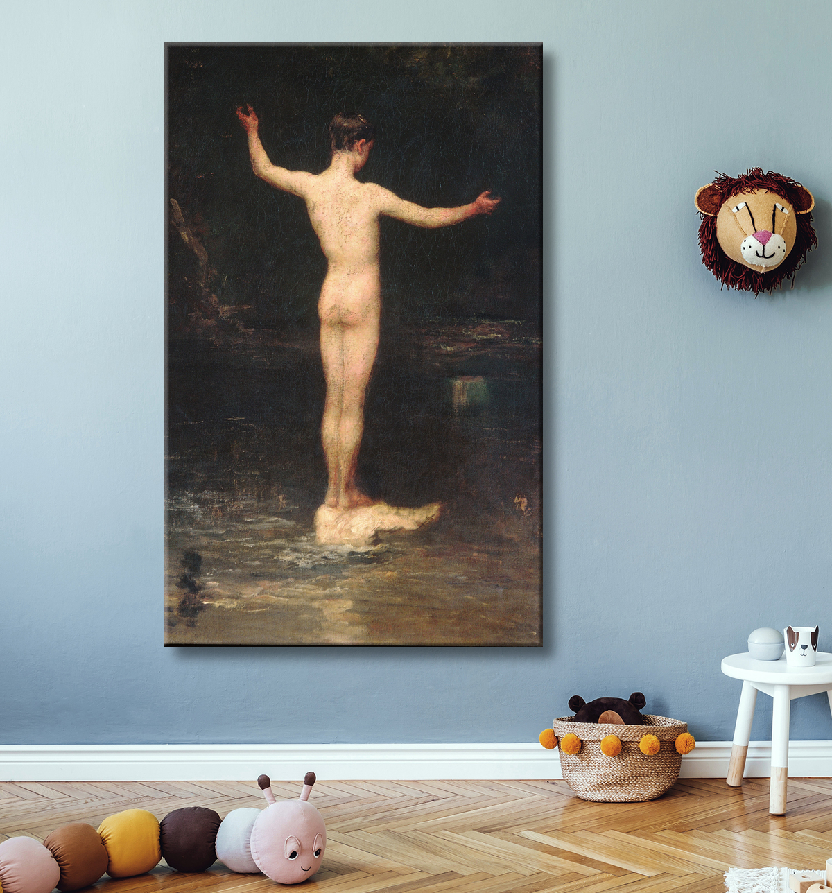 Reproduction Les baigneurs de William Morris Hunt avec decor