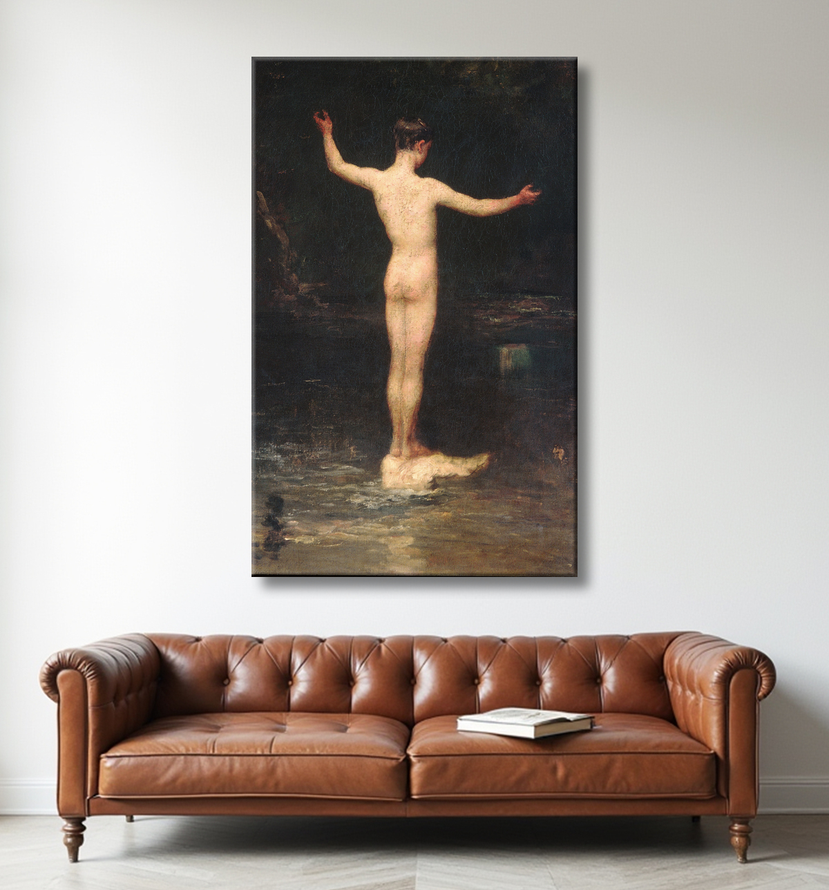 Reproduction Les baigneurs de William Morris Hunt avec decor