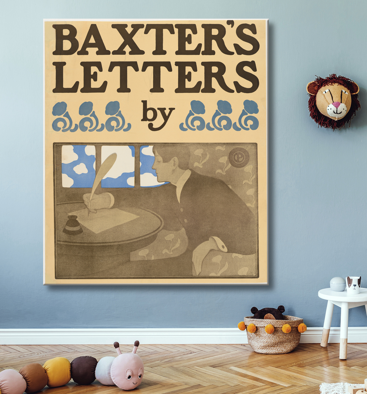 Reproduction Les lettres de Baxter de Anonymous, American, 19th century avec decor