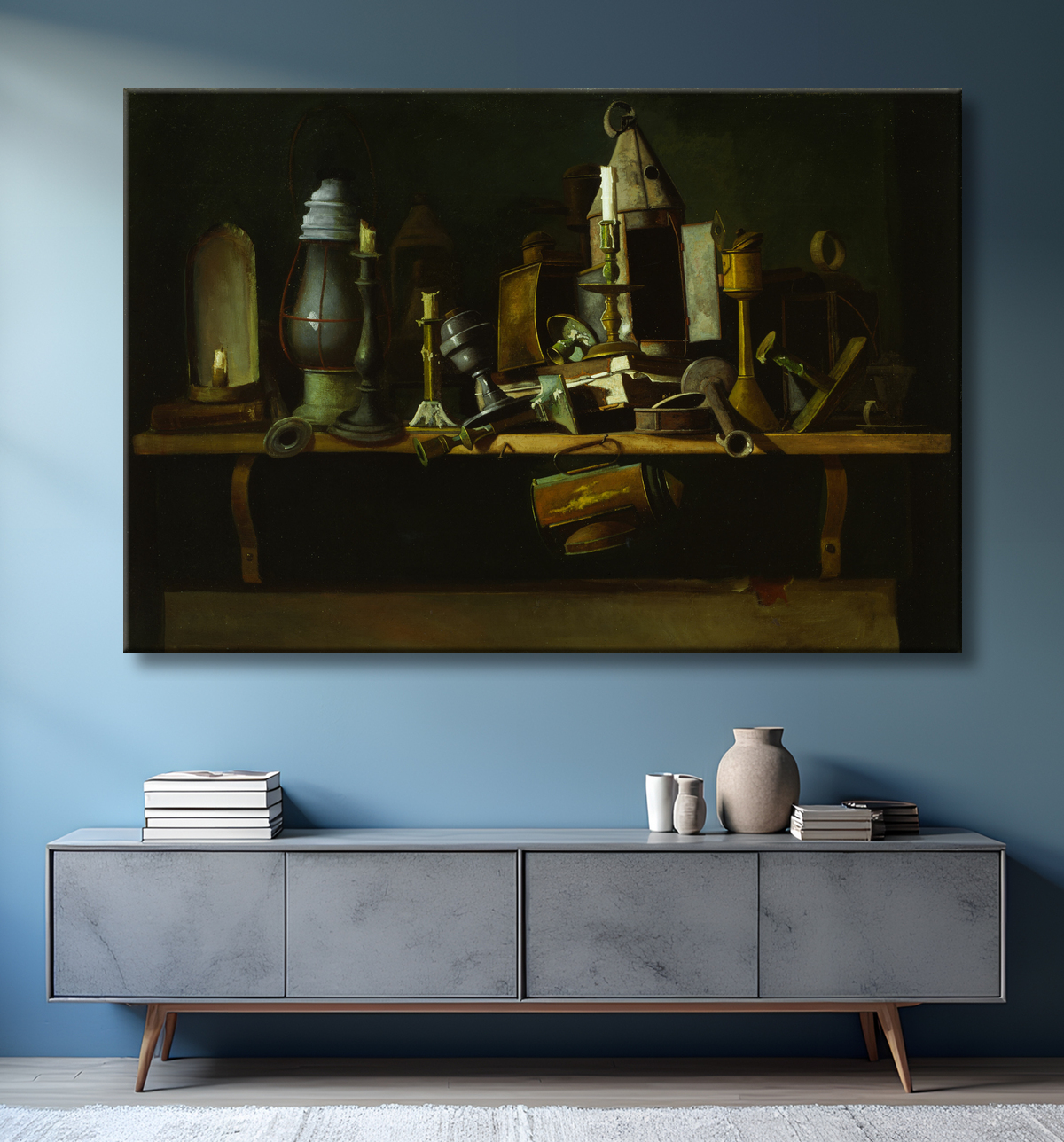 Reproduction Lumières d'autres jours de John Frederick Peto avec decor