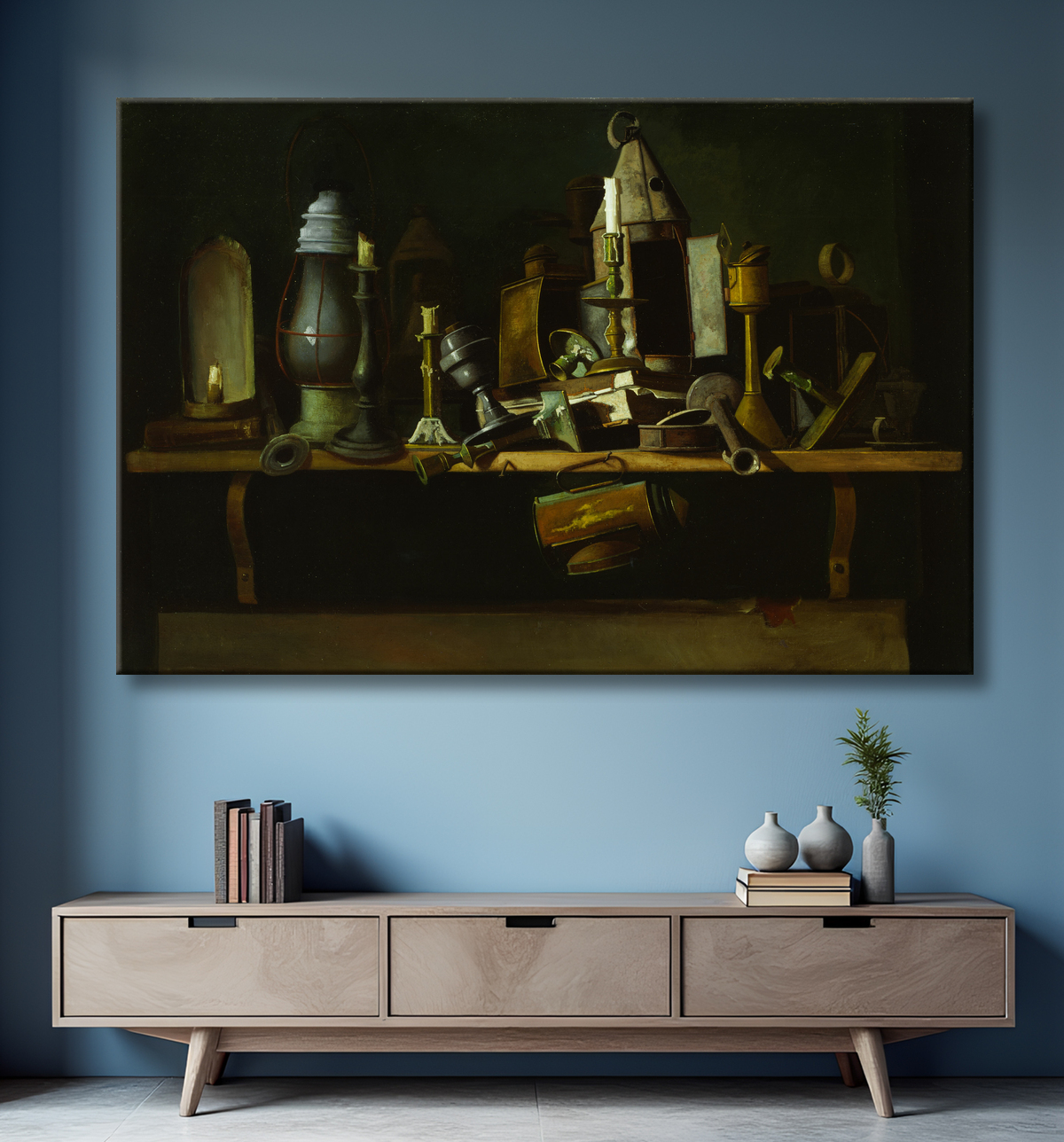 Reproduction Lumières d'autres jours de John Frederick Peto avec decor
