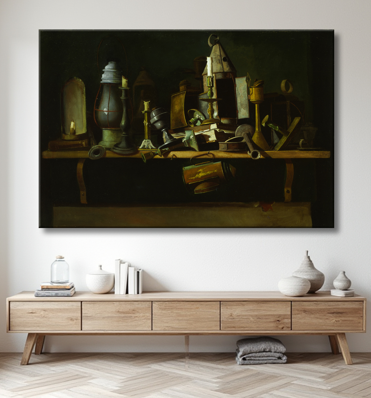 Reproduction Lumières d'autres jours de John Frederick Peto avec decor