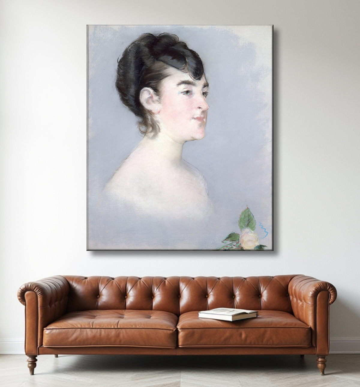 Reproduction Mademoiselle Isabelle Lemonnier (1857–1926) de Edouard Manet avec decor