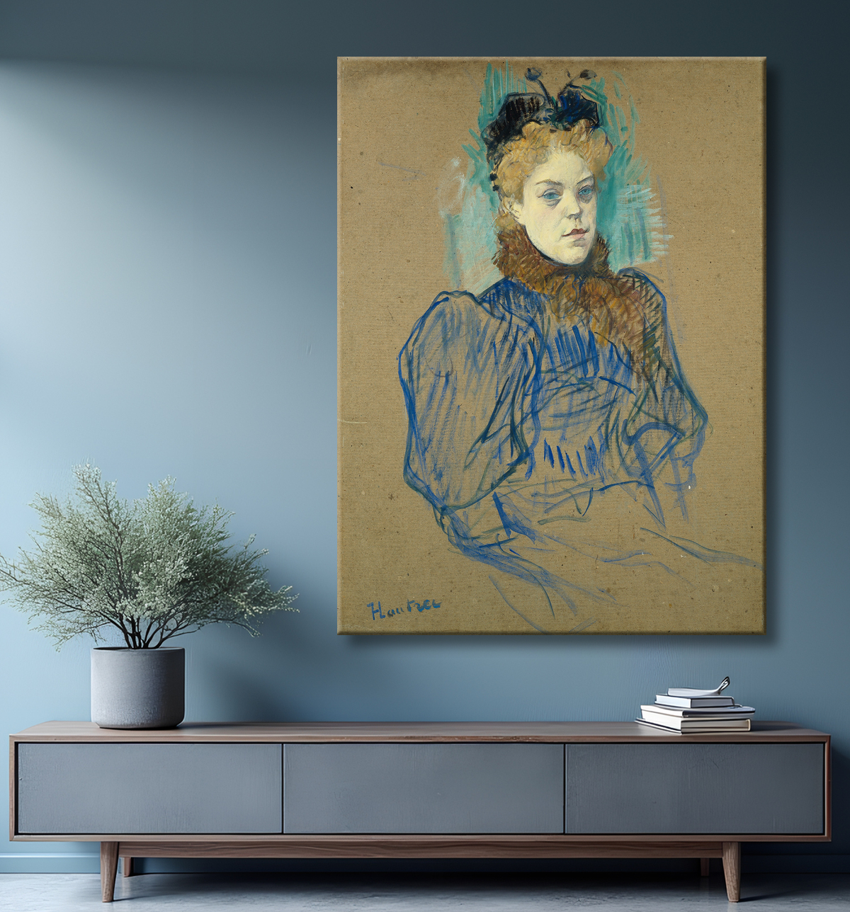 Reproduction Mai Milton de Henri de Toulouse-Lautrec avec decor