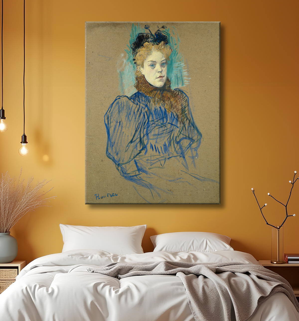 Reproduction Mai Milton de Henri de Toulouse-Lautrec avec decor