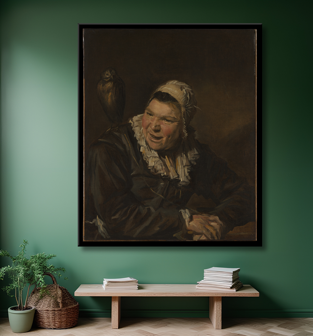 Reproduction Malle Babbé de Frans Hals avec decor