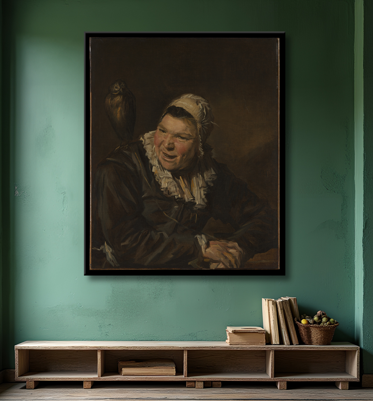 Reproduction Malle Babbé de Frans Hals avec decor
