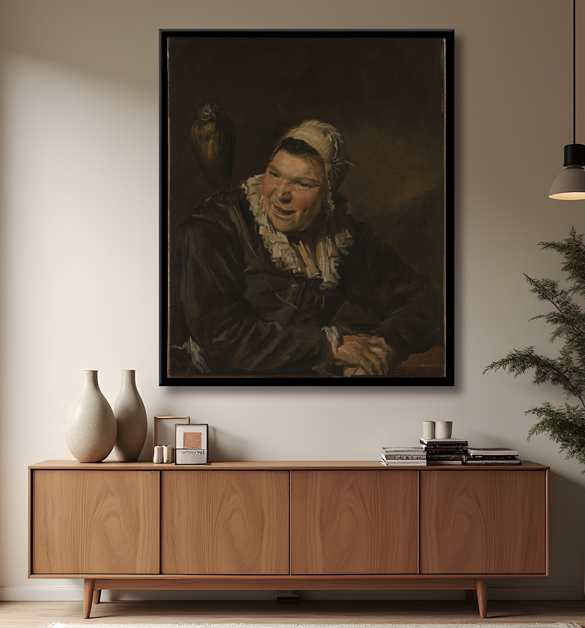 Reproduction Malle Babbé de Frans Hals avec decor