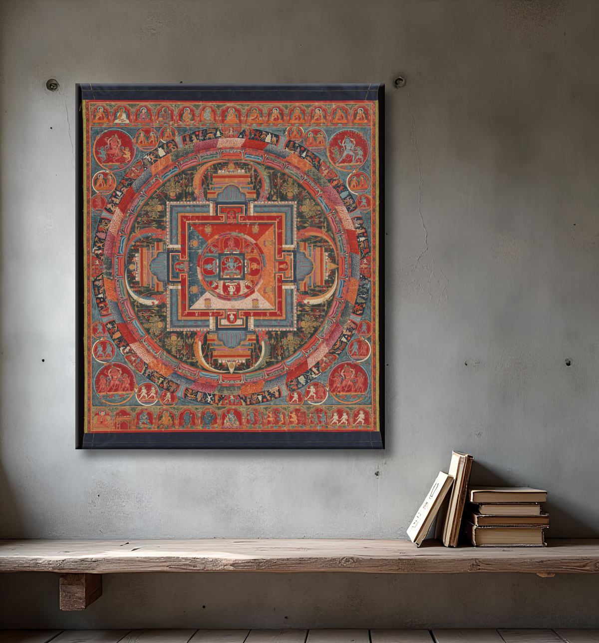 Reproduction Mandala de Jnanadakini avec decor