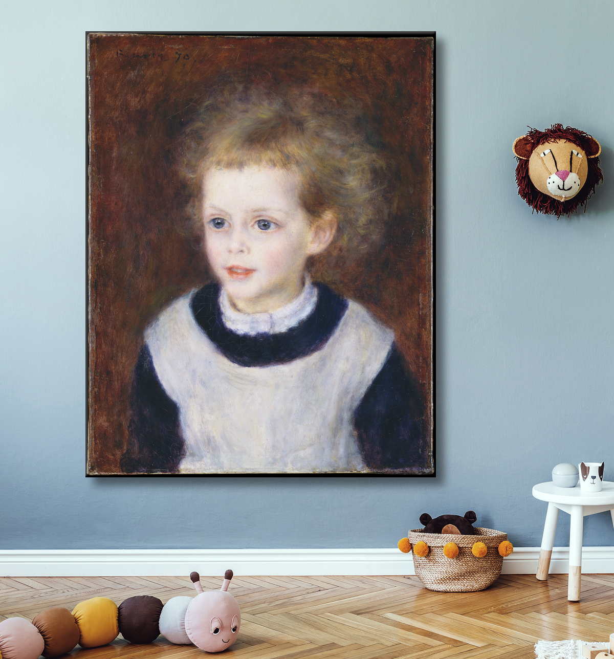 Reproduction Marguerite-Thérèse (Margot) Berard (1874–1956) de Auguste Renoir avec decor