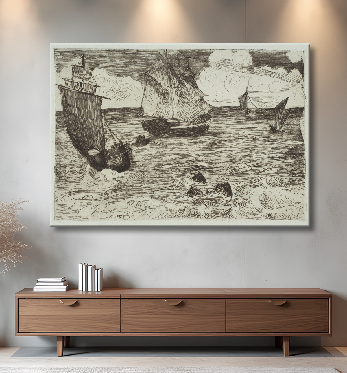 Reproduction Marin de Edouard Manet avec decor