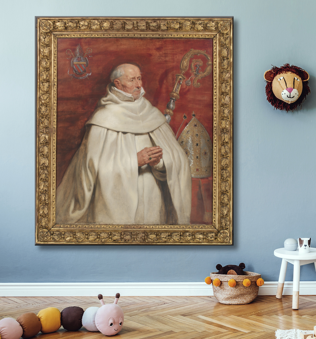 Reproduction Matthaeus Yrsselius (1541-1629), abbé de l'abbaye Saint-Michel d'Anvers de Rubens, Peter Paul avec decor