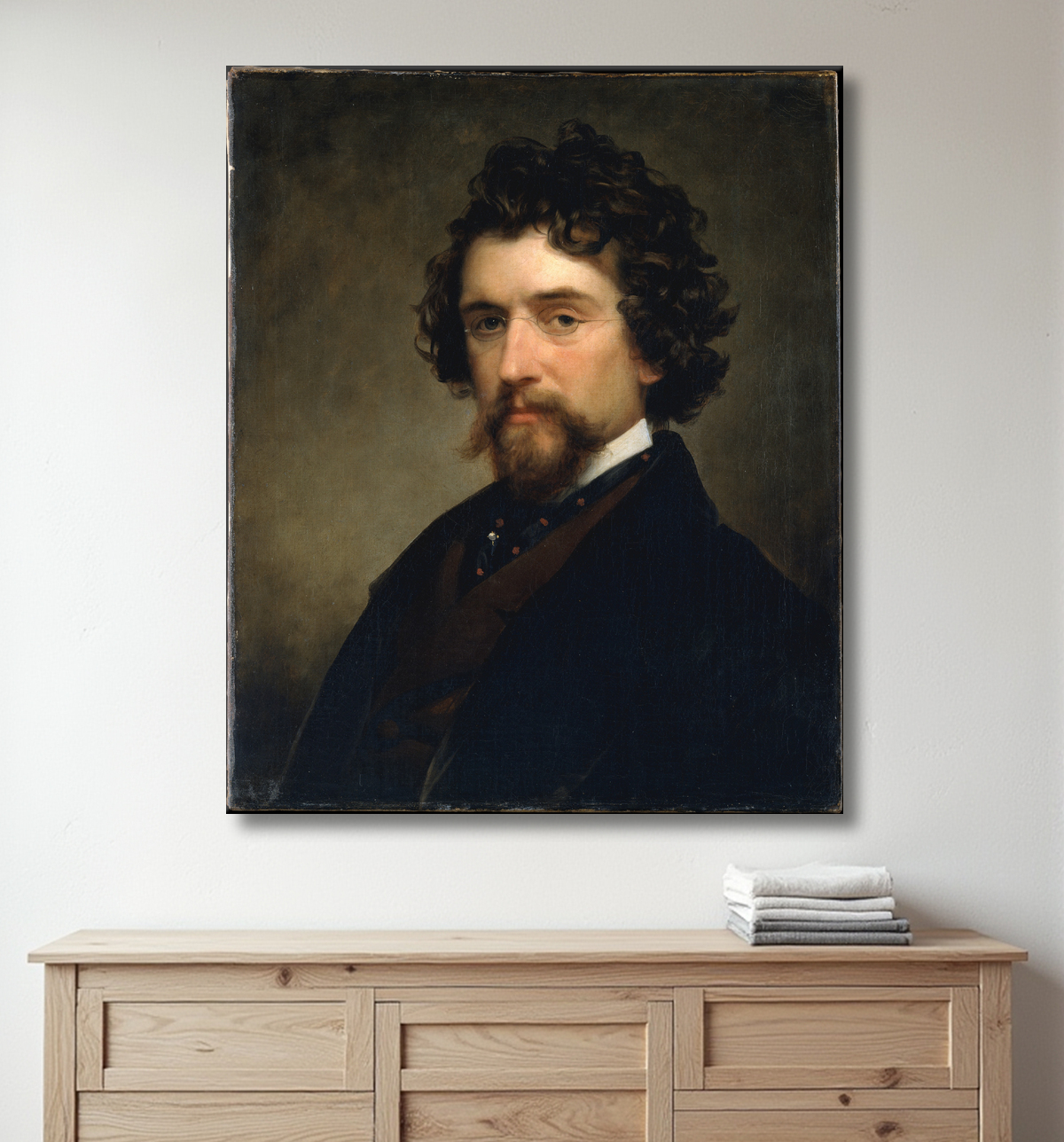 Reproduction Matthieu B. Brady de Charles Loring Elliott avec decor