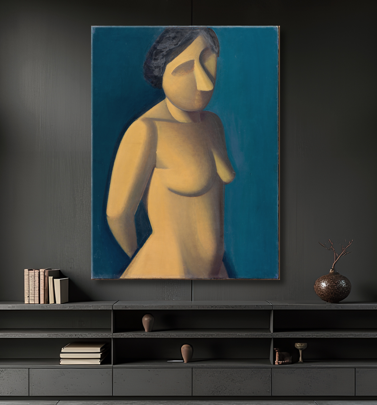 Reproduction Modèle féminin de Lundstrøm, Vilhelm avec decor